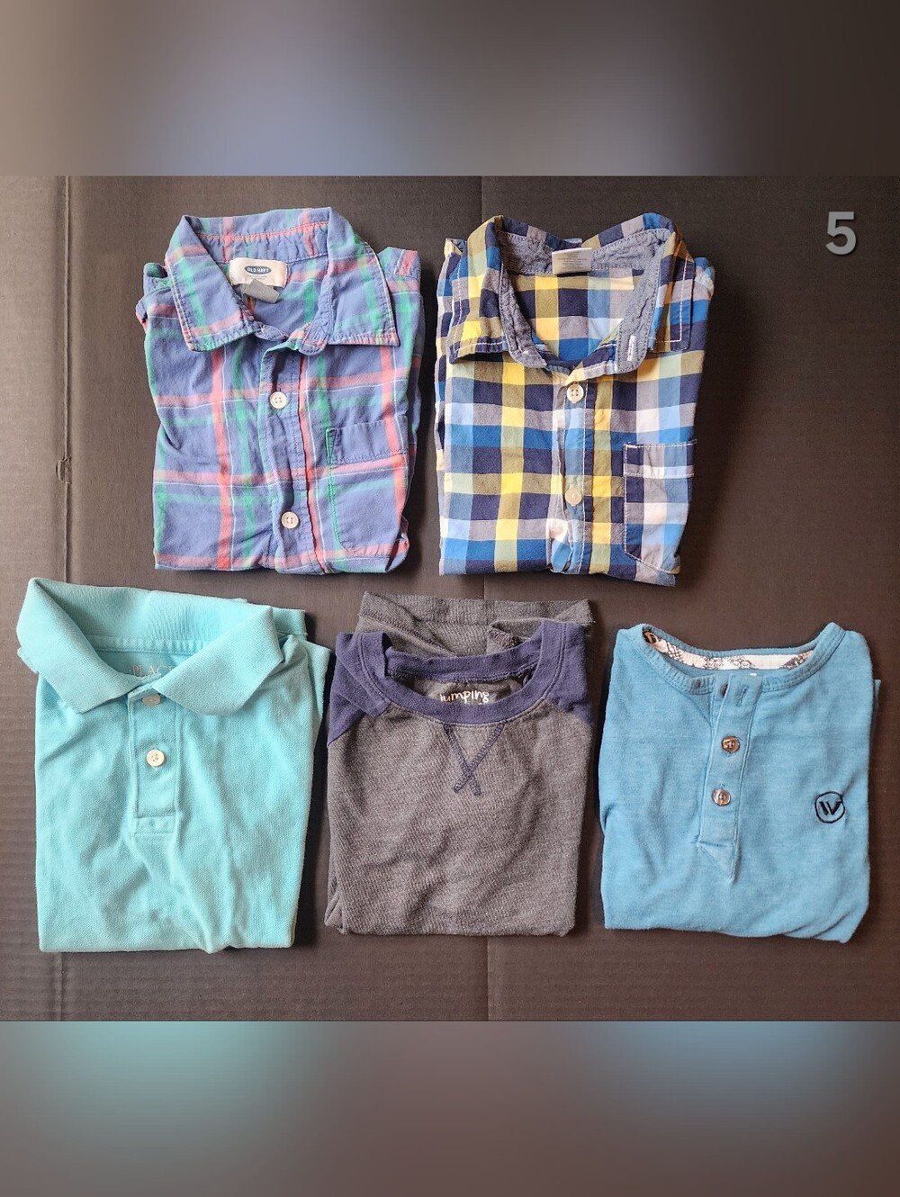 Boys Short Sleeve Shirt Lot of 5 (Size 5-6)